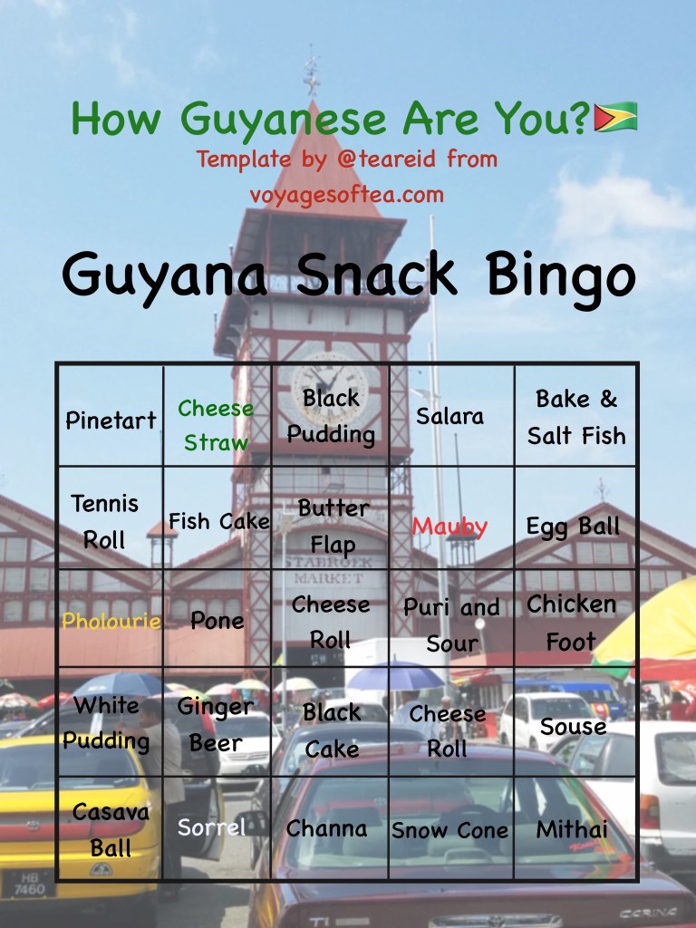 Guyanese Snack Bingo